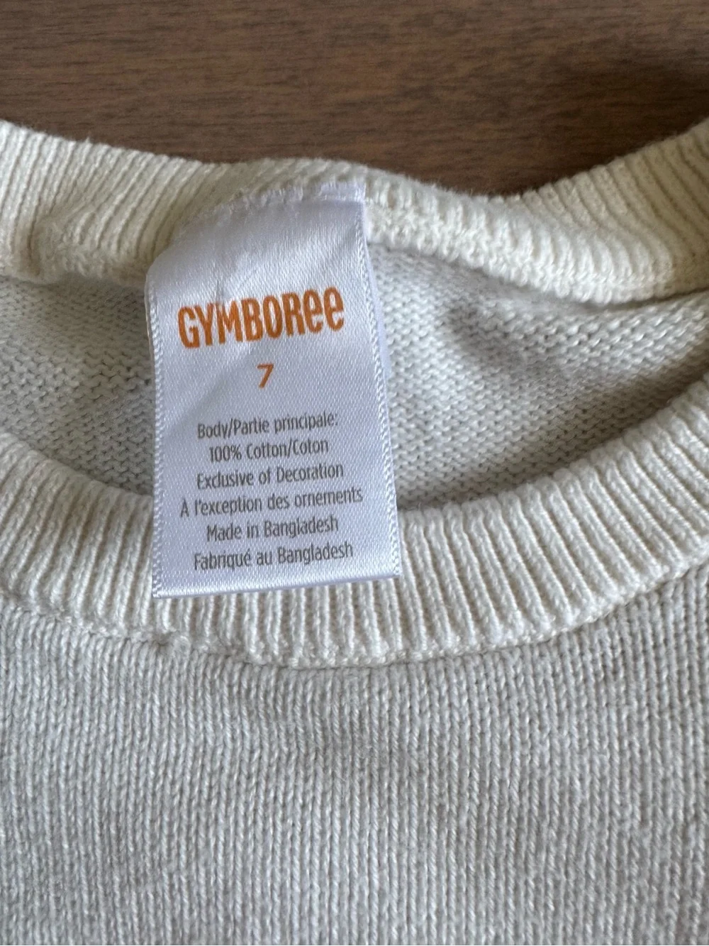 Girls Embroidered Fox Sweater-White